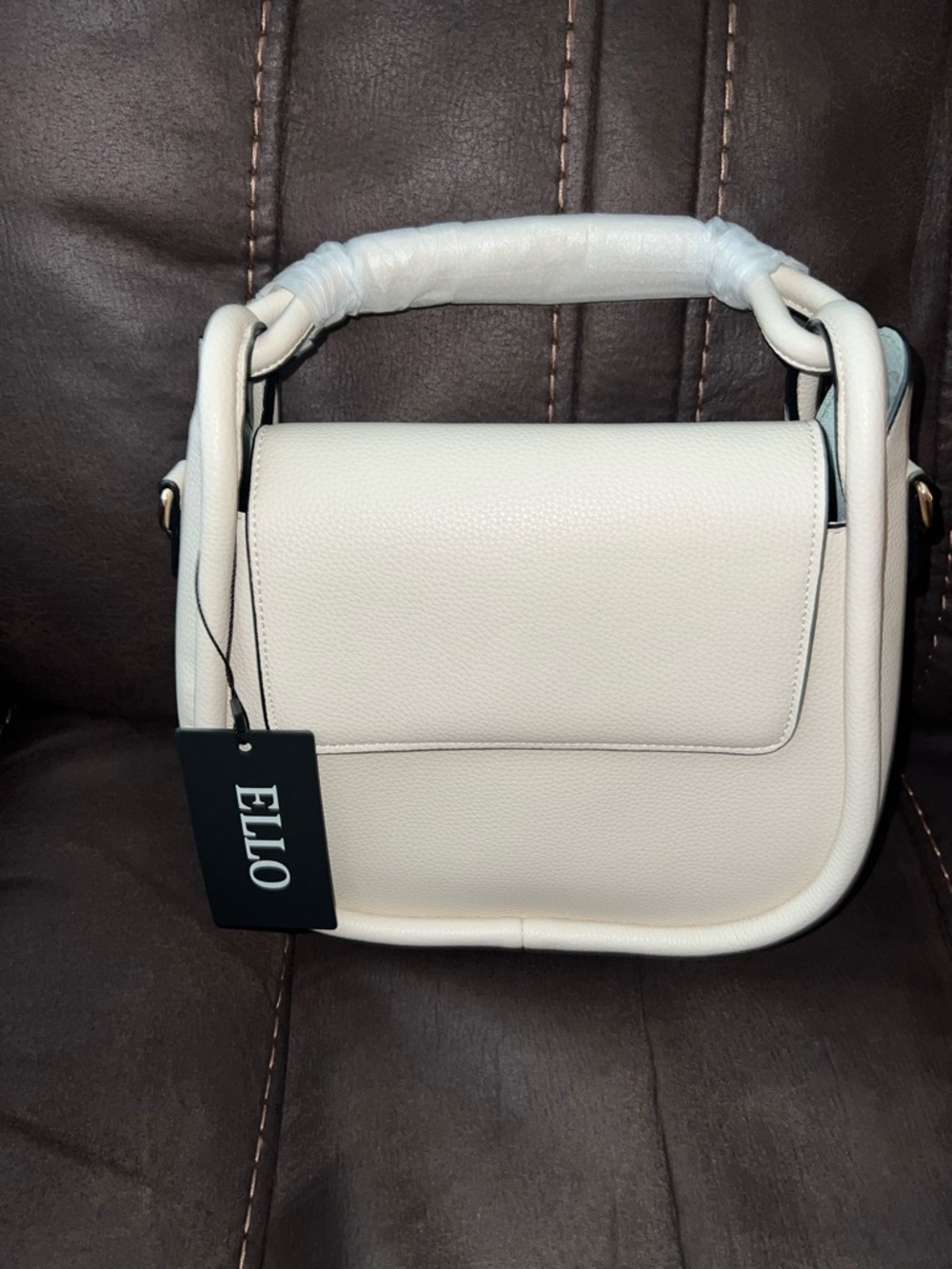 ELLO Cream Top-Handle Satchel